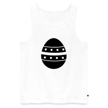 Ei - Männer Premium Bio Tank Top - Weiß - Vorne - AI Model Male 178 light (178cm)