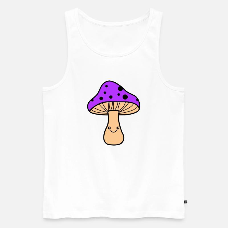 pilz comic - Männer Premium Bio Tank Top - Weiß