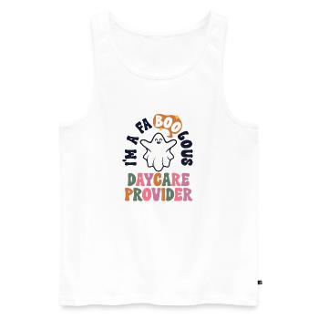 Faboolous Garderie Provider Halloween Nanny Child - Débardeur bio Premium Homme - blanc - Devant - Michal (187cm)