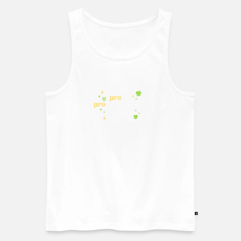 Lustiger Lehrer St. Patricks Day School Pro In - Männer Premium Bio Tank Top - Weiß