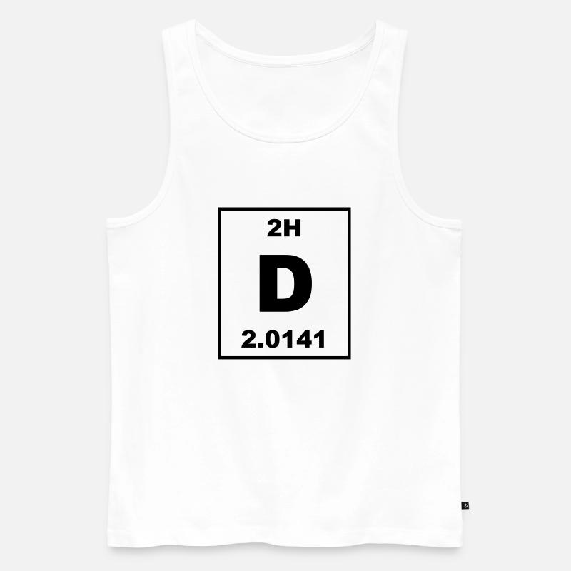 D (deuterium) - psml - Männer Premium Bio Tank Top - Weiß