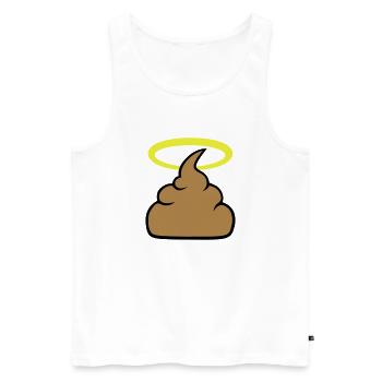 Holy Shit - Männer Premium Bio Tank Top - Weiß - Vorne - AI Model Male 178 light (178cm)