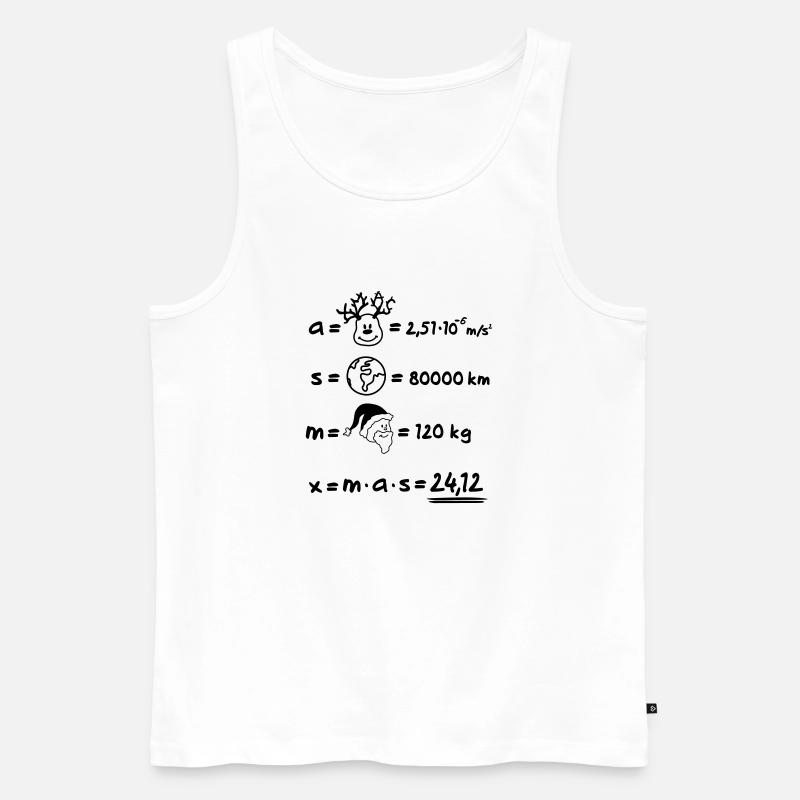XMAS Formular - Männer Premium Bio Tank Top - Weiß