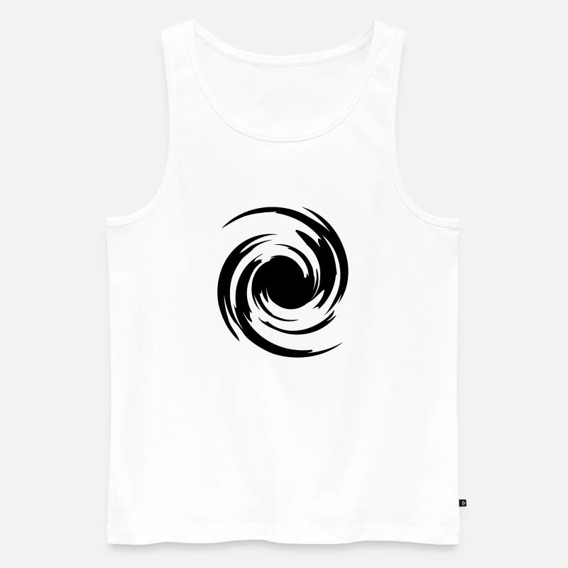 big_swirl - Männer Premium Bio Tank Top - Weiß