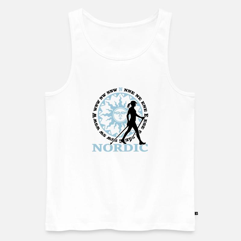 Nordic 2C - Farbwechsel - Männer Premium Bio Tank Top - Weiß