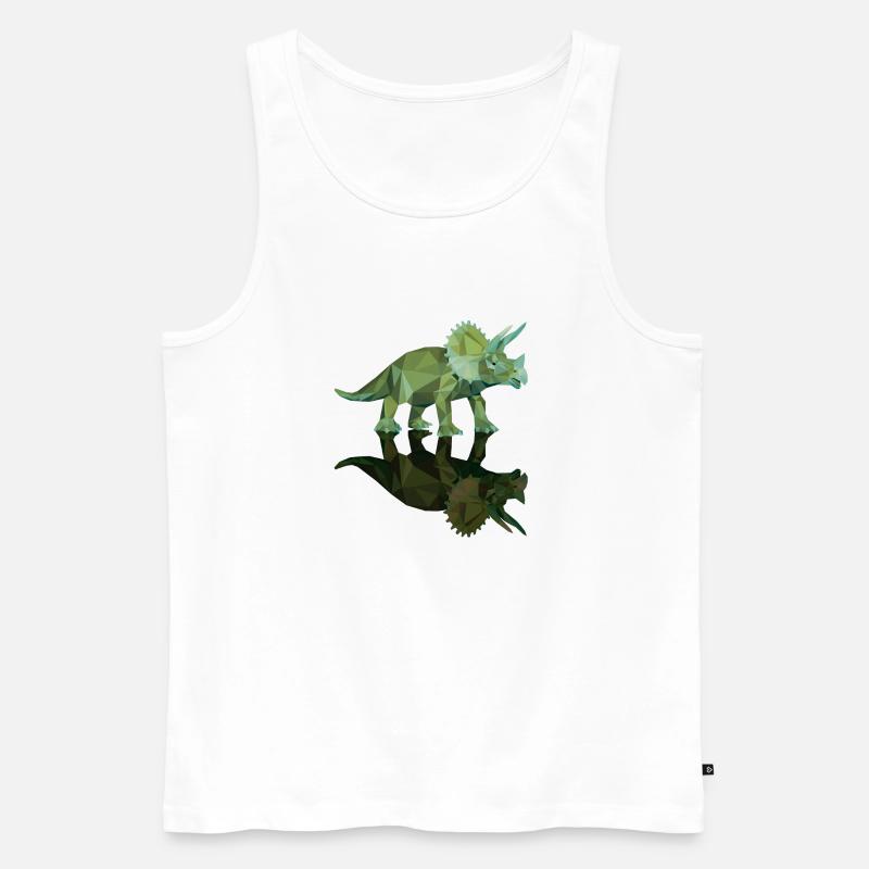 triceratops_06201404 - Männer Premium Bio Tank Top - Weiß