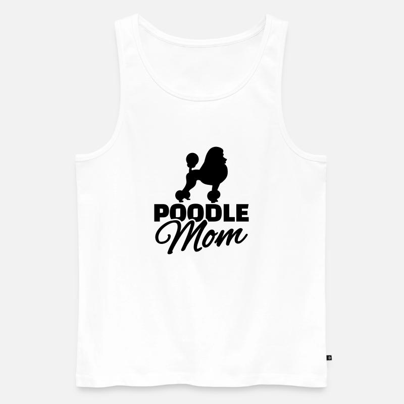 Pudel - Männer Premium Bio Tank Top - Weiß