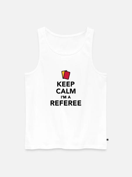 Schiedsrichter - Männer Premium Bio Tank Top - Weiß