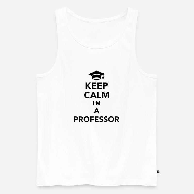 Professor - Männer Premium Bio Tank Top - Weiß