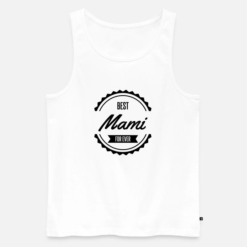 best mami - Männer Premium Bio Tank Top - Weiß