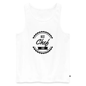 best chef - Men's Premium Organic Tank Top - white - Front - Michal (187cm)