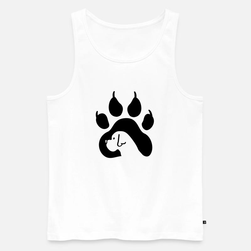 hunde - Männer Premium Bio Tank Top - Weiß