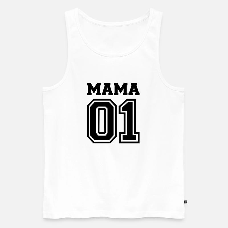Mama - Männer Premium Bio Tank Top - Weiß