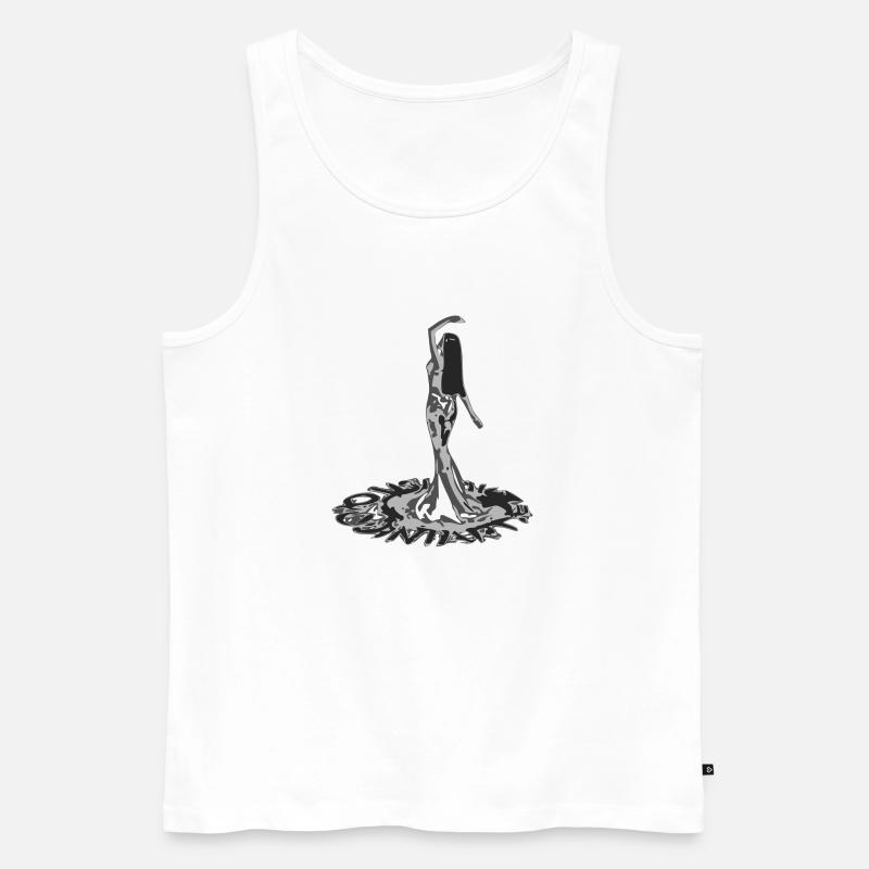 Bauchtänzer - Männer Premium Bio Tank Top - Weiß