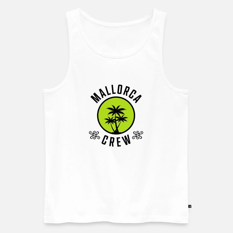 mallorca crew - Männer Premium Bio Tank Top - Weiß