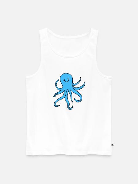 Octopus Octopus - Men's Premium Organic Tank Top - white