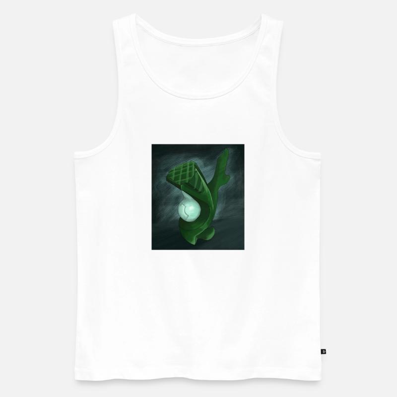 Abstrakte Skulptur - Männer Premium Bio Tank Top - Weiß