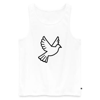 Dove - Men's Premium Organic Tank Top - white - Front - AI Model Male 178 light (178cm)