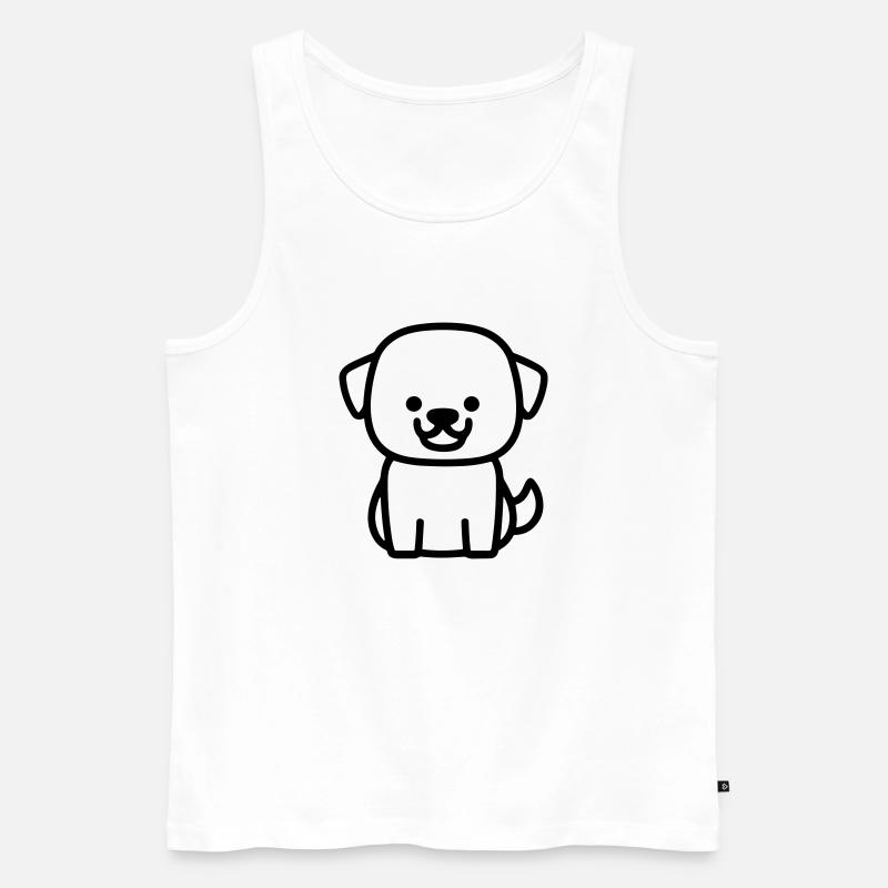 Bibiche - Männer Premium Bio Tank Top - Weiß