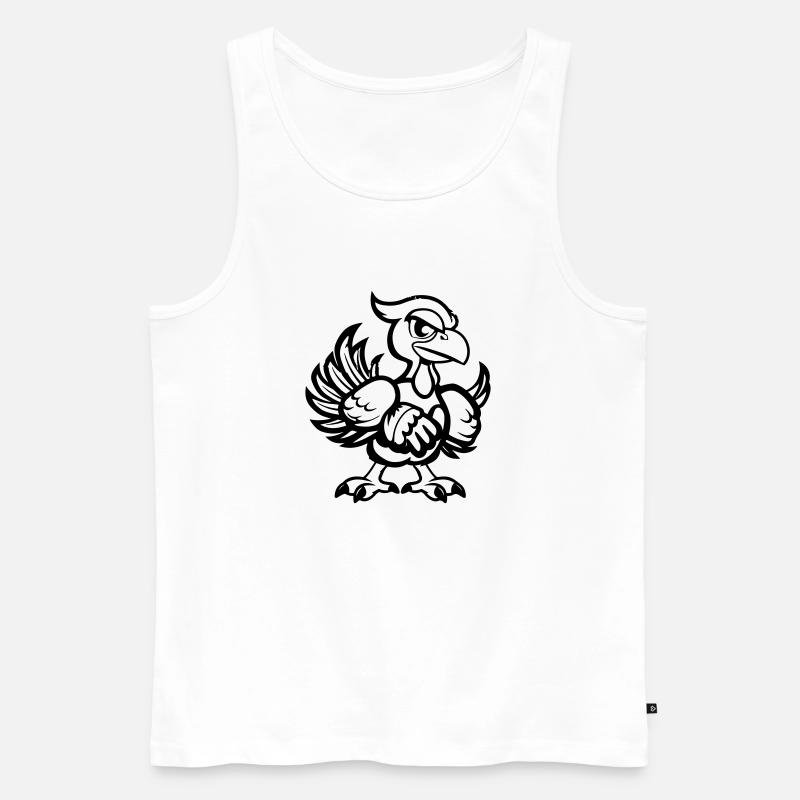 truthuhn comic - Männer Premium Bio Tank Top - Weiß