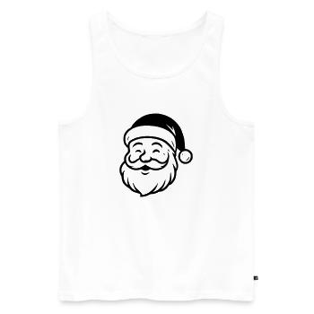 Santa - Men's Premium Organic Tank Top - white - Front - Michal (187cm)
