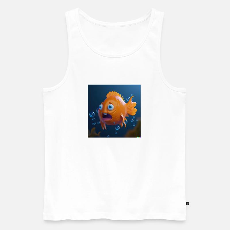 Ugly Fish - Männer Premium Bio Tank Top - Weiß