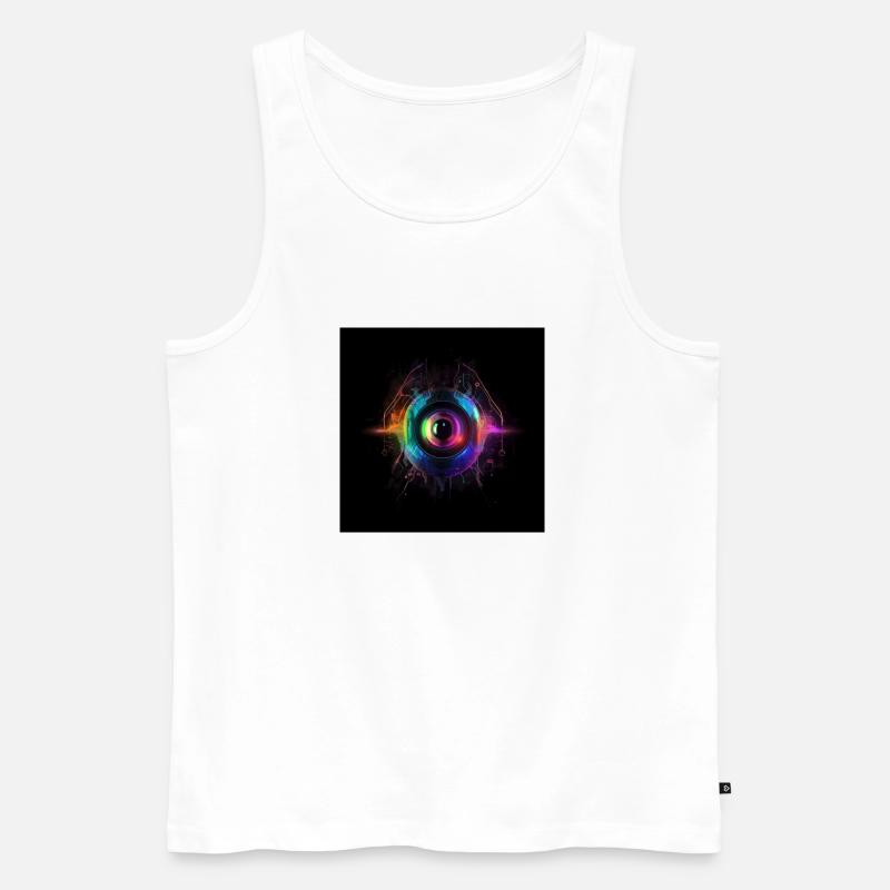 DeepVisionAI - Männer Premium Bio Tank Top - Weiß