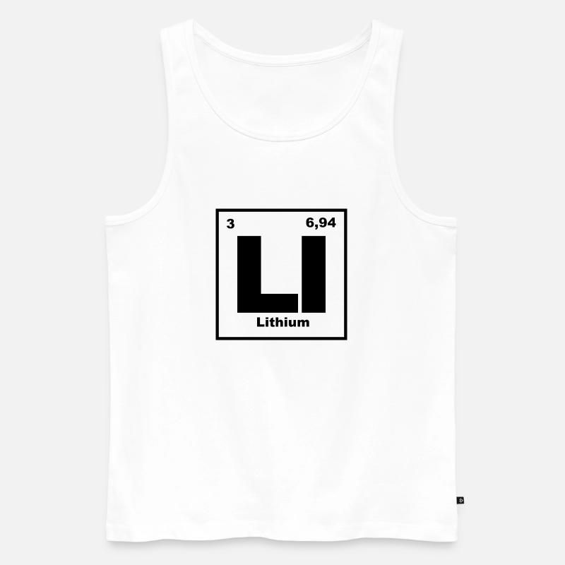 Lithium Element - Männer Premium Bio Tank Top - Weiß