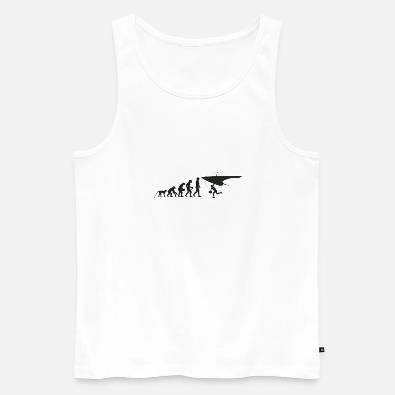 Gleiter Evolution - Männer Premium Bio Tank Top - Weiß