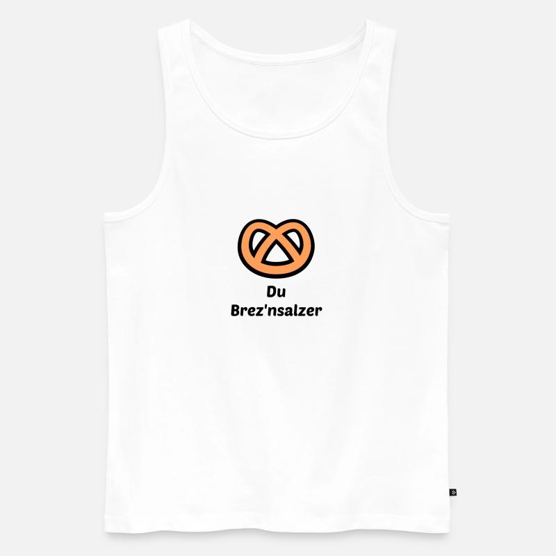 Breznsalzer - Männer Premium Bio Tank Top - Weiß