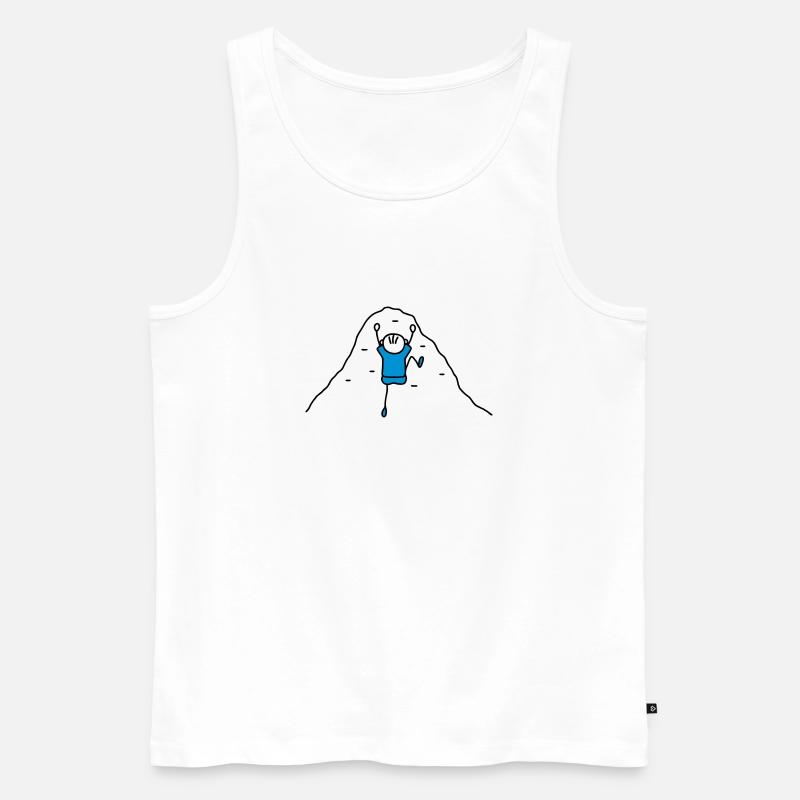 Klettern Kletterwand - V2 - Männer Premium Bio Tank Top - Weiß
