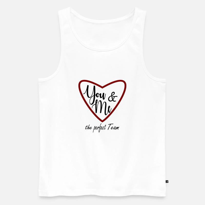 Team, Beste Gruppe, Teamarbeit - Männer Premium Bio Tank Top - Weiß