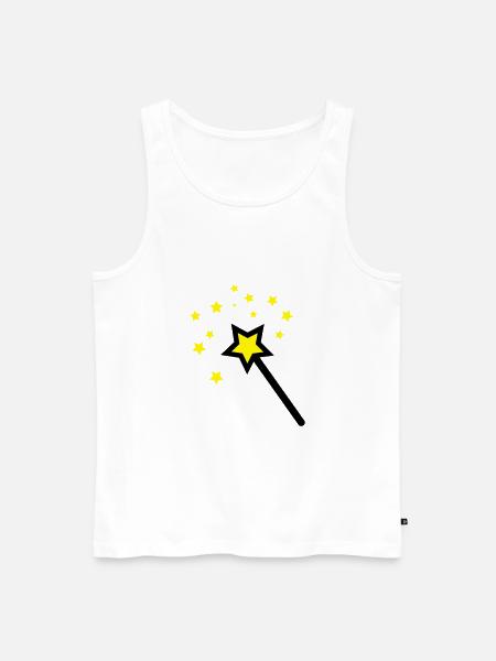 wand - Men's Premium Organic Tank Top - white