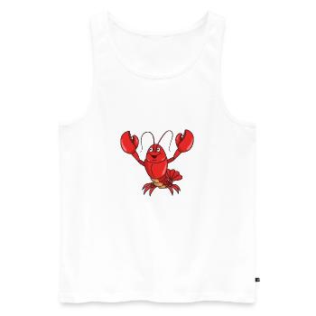 homard - Débardeur bio Premium Homme - blanc - Devant - Michal (187cm)