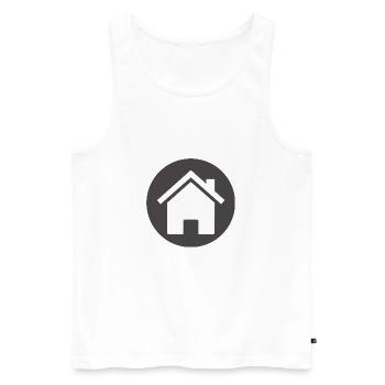 building house homes architecture house building206 - Men's Premium Organic Tank Top - white - Front - AI Model Male 178 light (178cm)