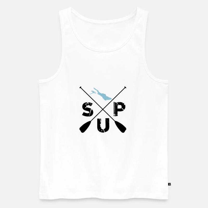 SUP - Männer Premium Bio Tank Top - Weiß
