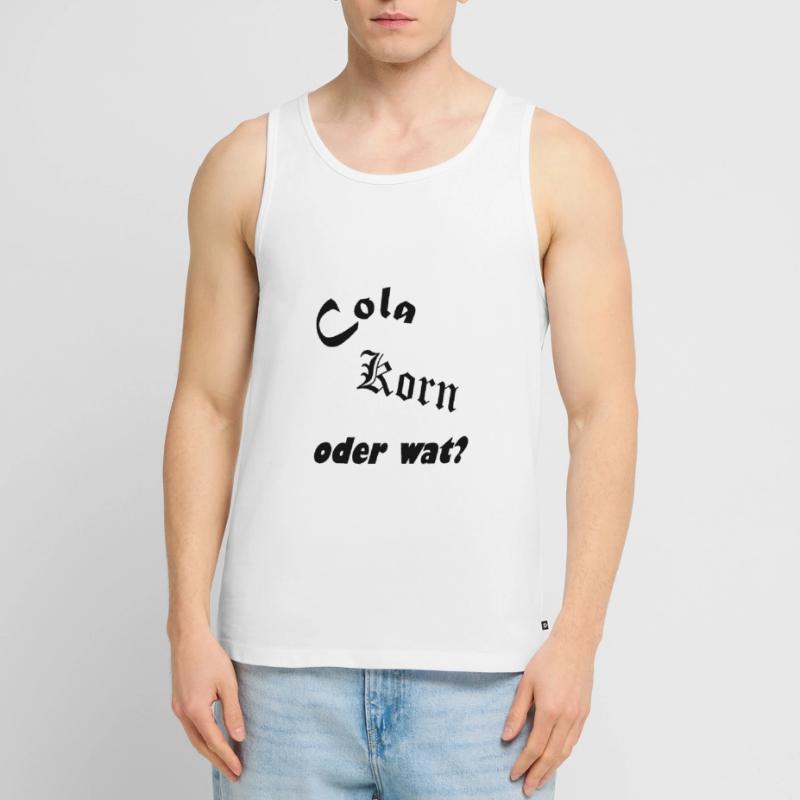 Cola Korn oder wat Männer Premium Bio Tank Top