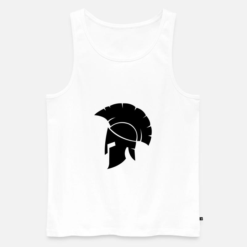 Spartaner - Männer Premium Bio Tank Top - Weiß