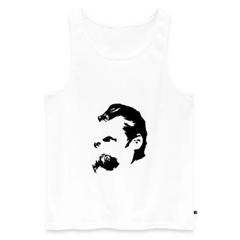 Nietzsche - Débardeur bio Premium Homme - blanc - Devant - Michal (187cm)