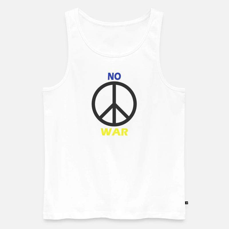 No WAR! - Männer Premium Bio Tank Top - Weiß