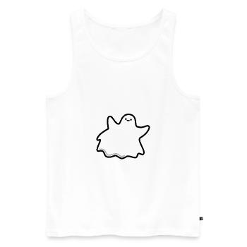 Geist - Männer Premium Bio Tank Top - Weiß - Vorne - Michal (187cm)