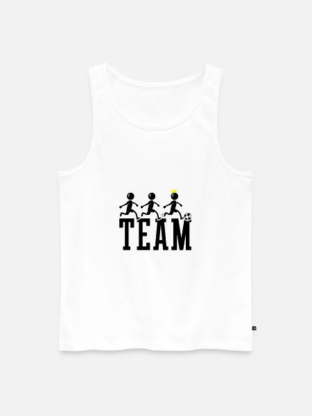 Soccer Team Soccer - Men's Premium Organic Tank Top - white
