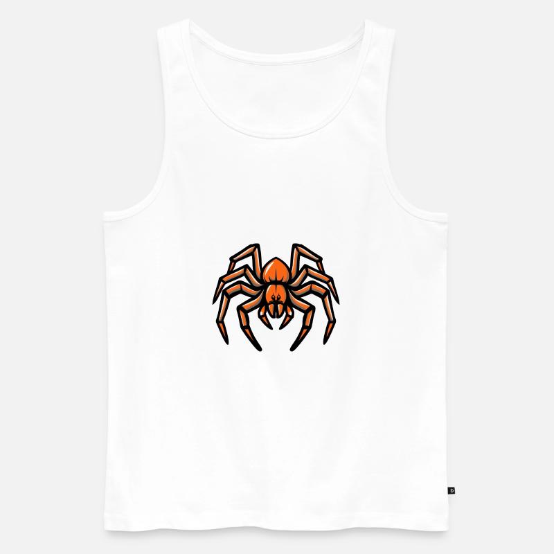 Tarantula Comic - Männer Premium Bio Tank Top - Weiß