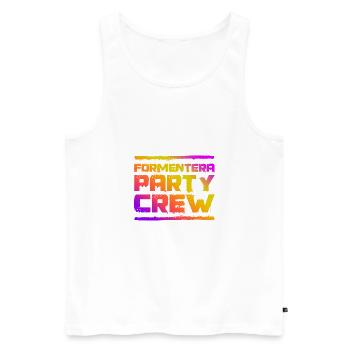 Formentera Party Crew Bunt - Männer Premium Bio Tank Top - Weiß - Vorne - Michal (187cm)