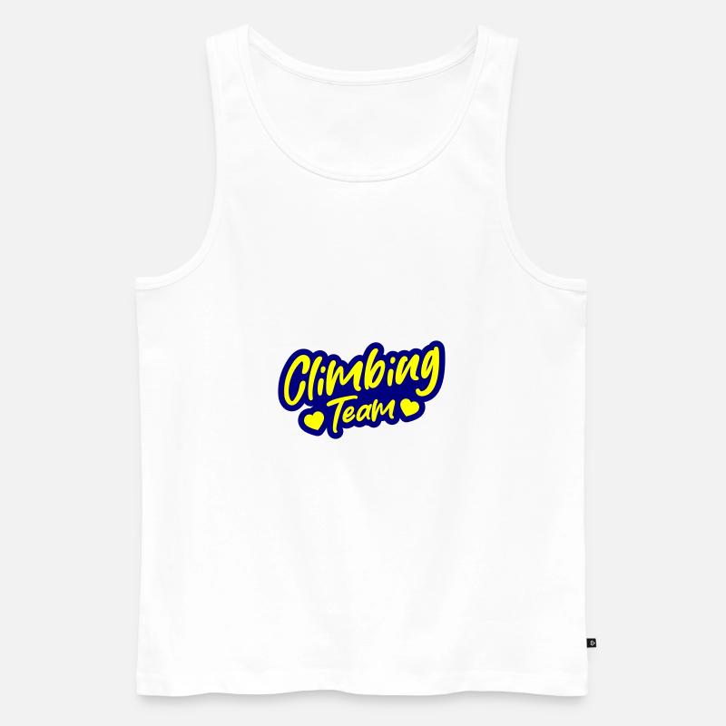Climbing Team - Männer Premium Bio Tank Top - Weiß