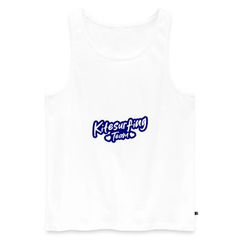 Kitesurfing Team - Männer Premium Bio Tank Top - Weiß - Vorne - Michal (187cm)