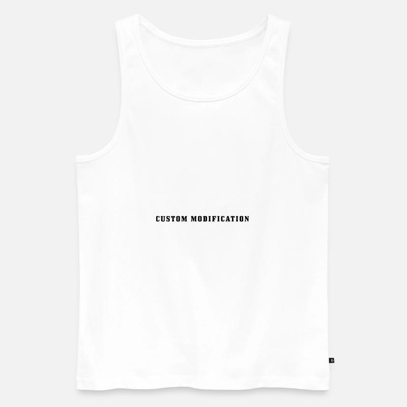 Custom Modification - Männer Premium Bio Tank Top - Weiß