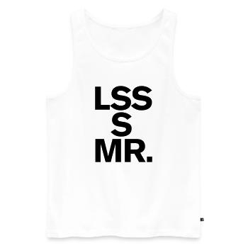 Architektur Design Kunst Minimalismus Less is more - Männer Premium Bio Tank Top - Weiß - Vorne - AI Model Male 178 light (178cm)