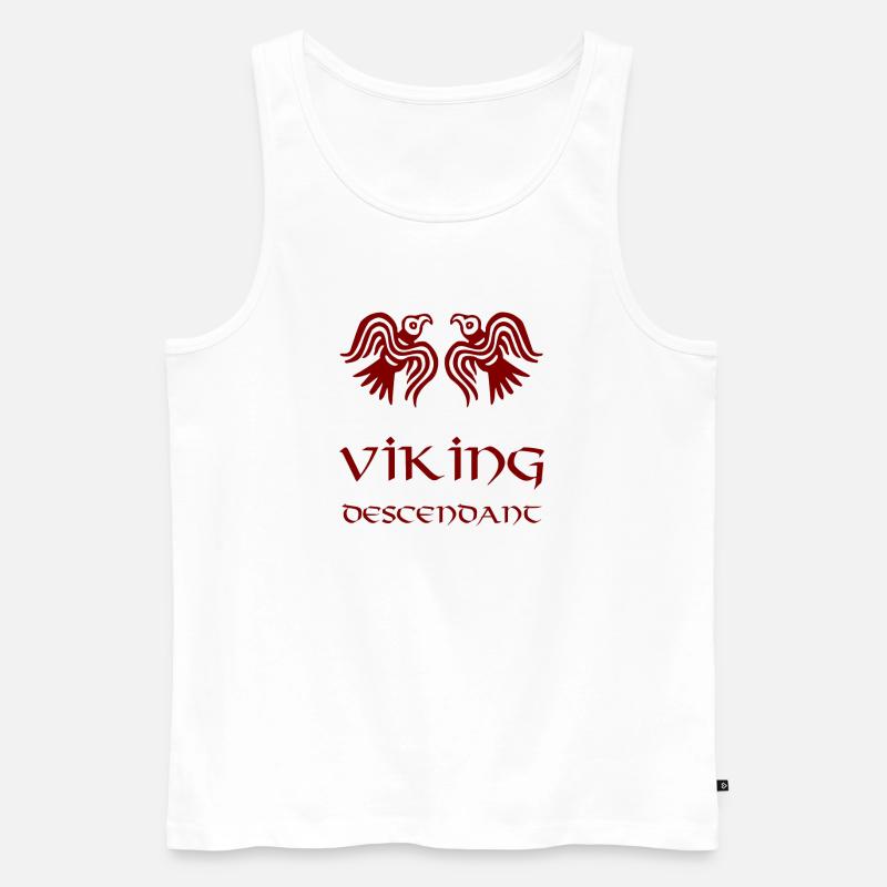 Wikinger-Nachfahre Rost - Männer Premium Bio Tank Top - Weiß