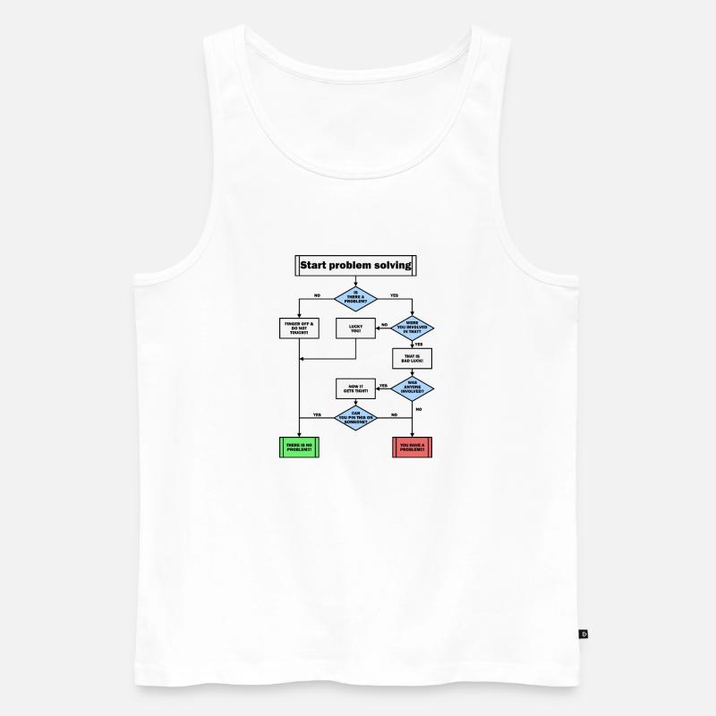 Problemlösung! - Männer Premium Bio Tank Top - Weiß